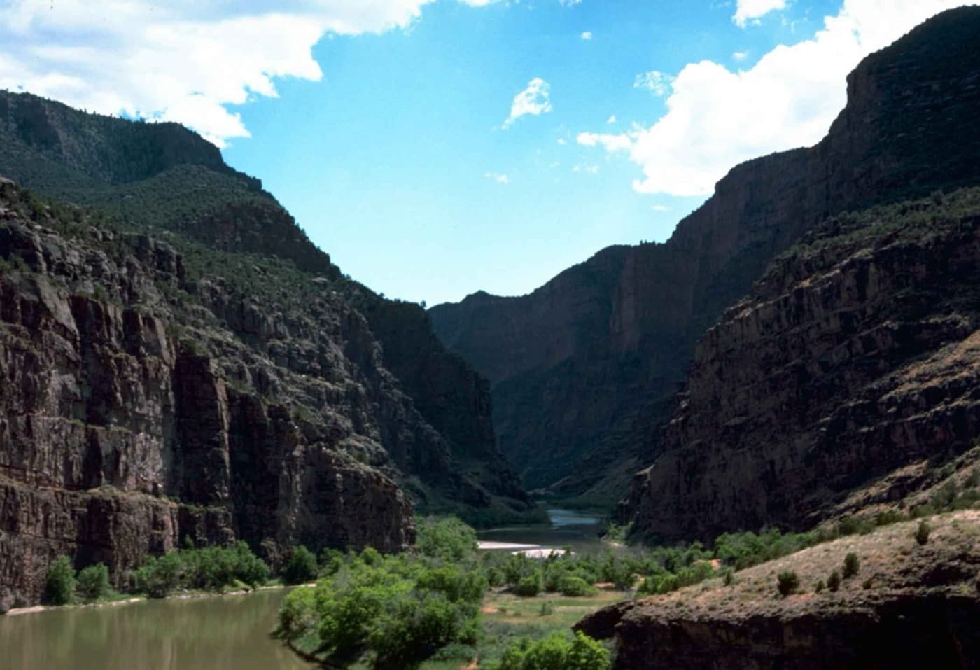 The Green River entering the Canyon of Lodore in Dinosaur National Monument